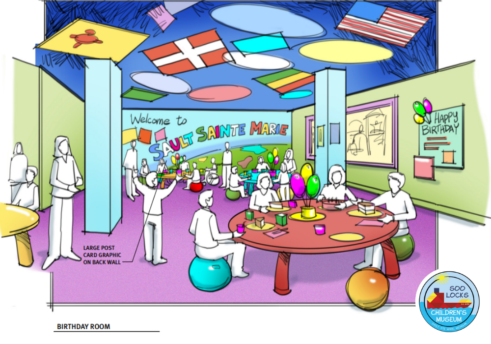 birthday room concept sketch