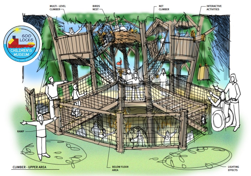 Climbing area concept sketch